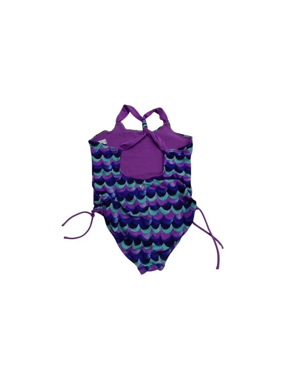 Girl's Justice Mermaid Off Duty 10 1/2 Swim Suit One Piece